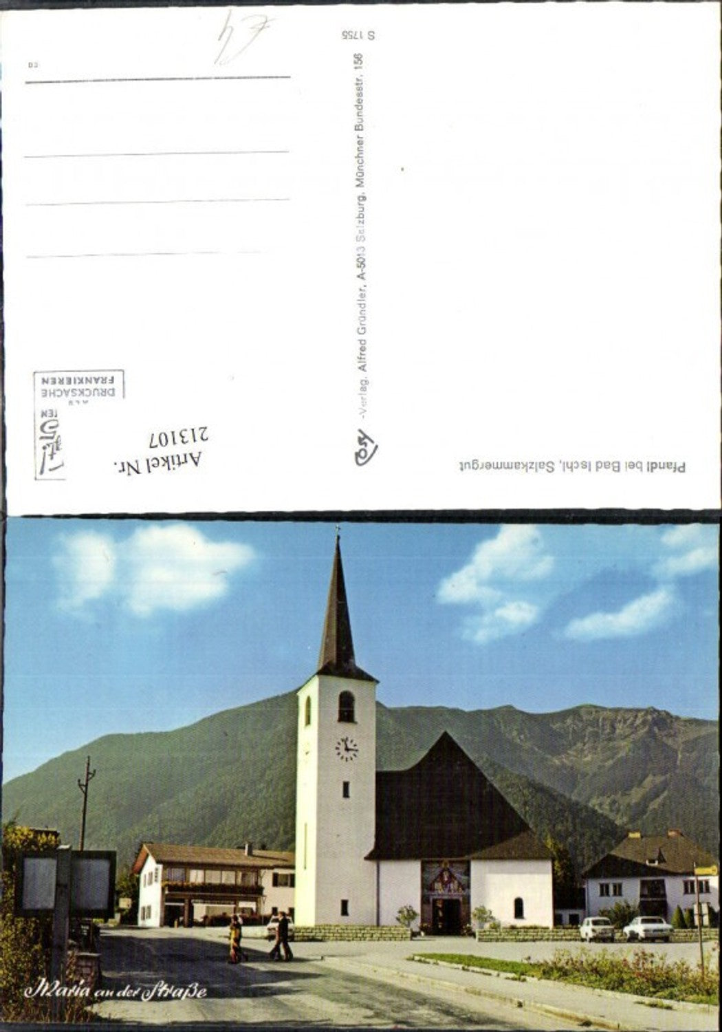 213107,Pfandl b. Bad Ischl Salzkammergut Maria a. d. Strasse Kirche