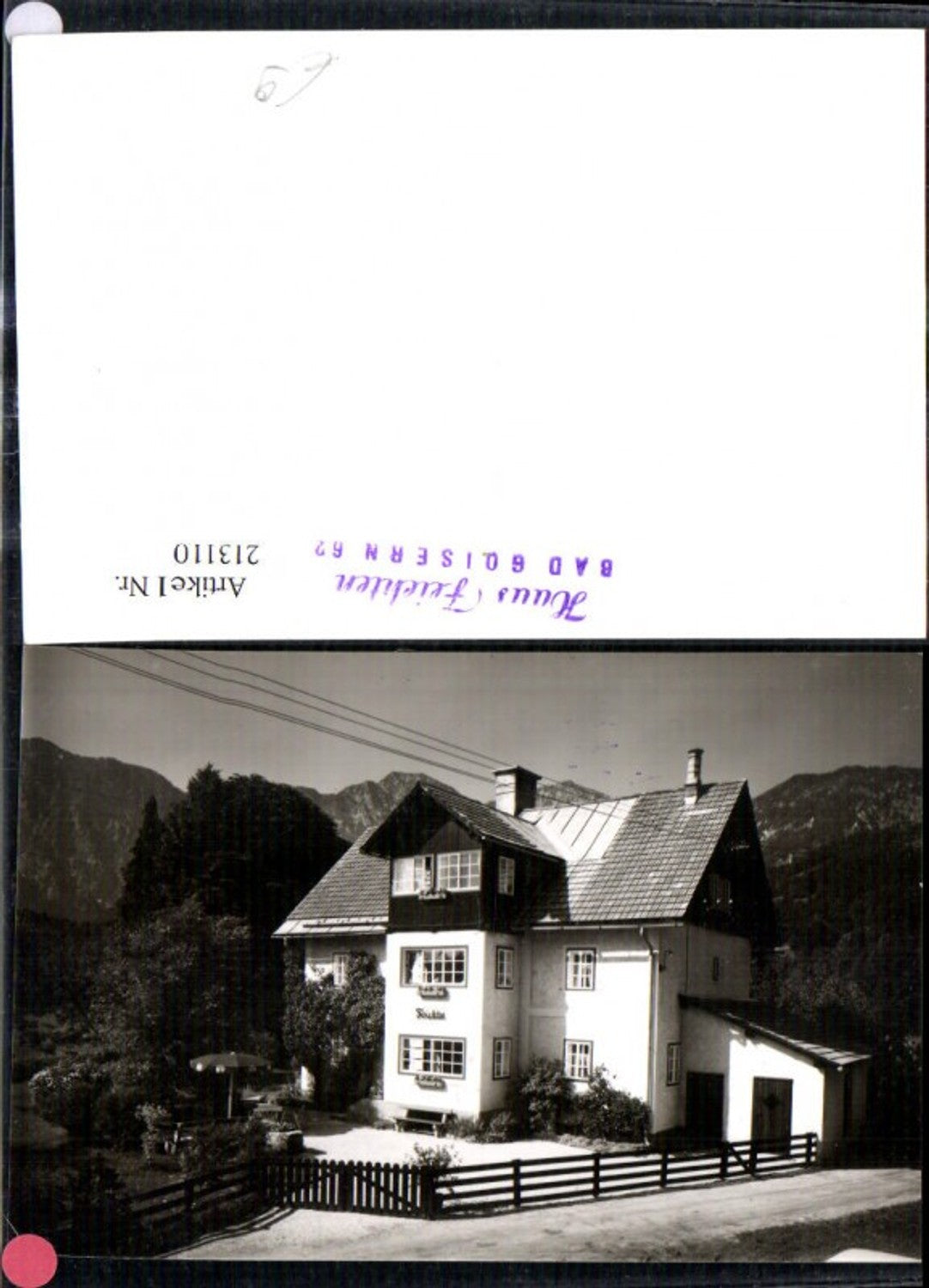 213110,Foto Ak Bad Goisern Haus Feichten