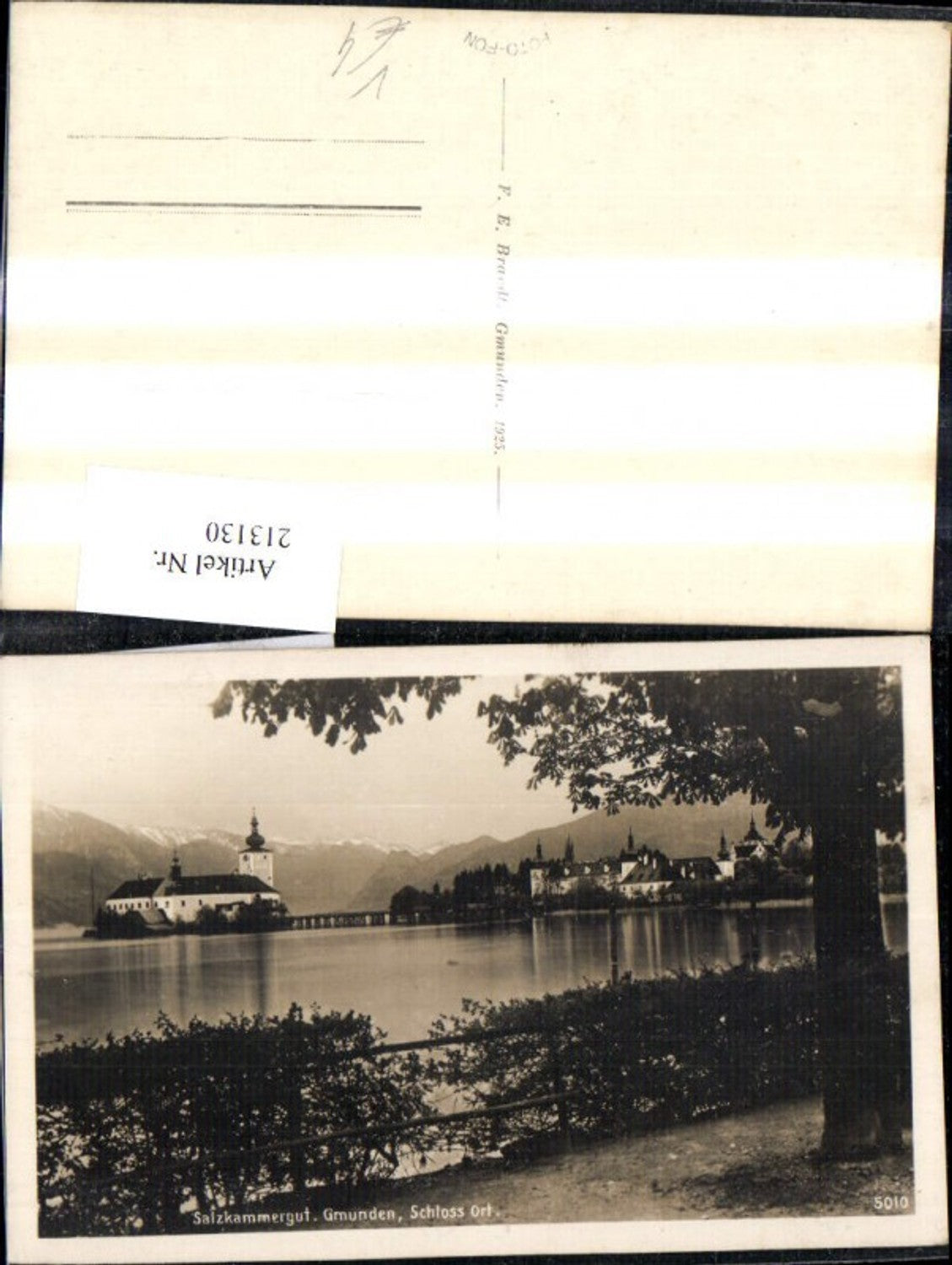 213130,Gmunden Schloss Ort Salzkammergut pub F. E. Brandt 5010