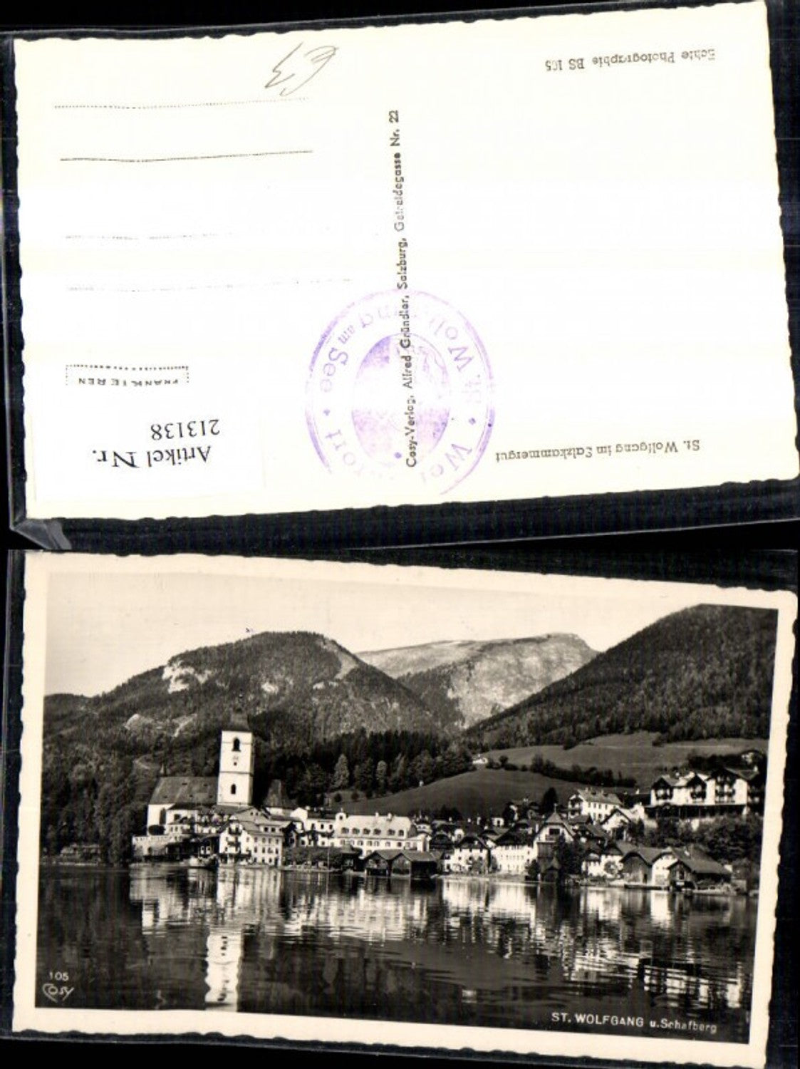 213138,St Wolfgang a. Wolfgangsee u. Schafberg