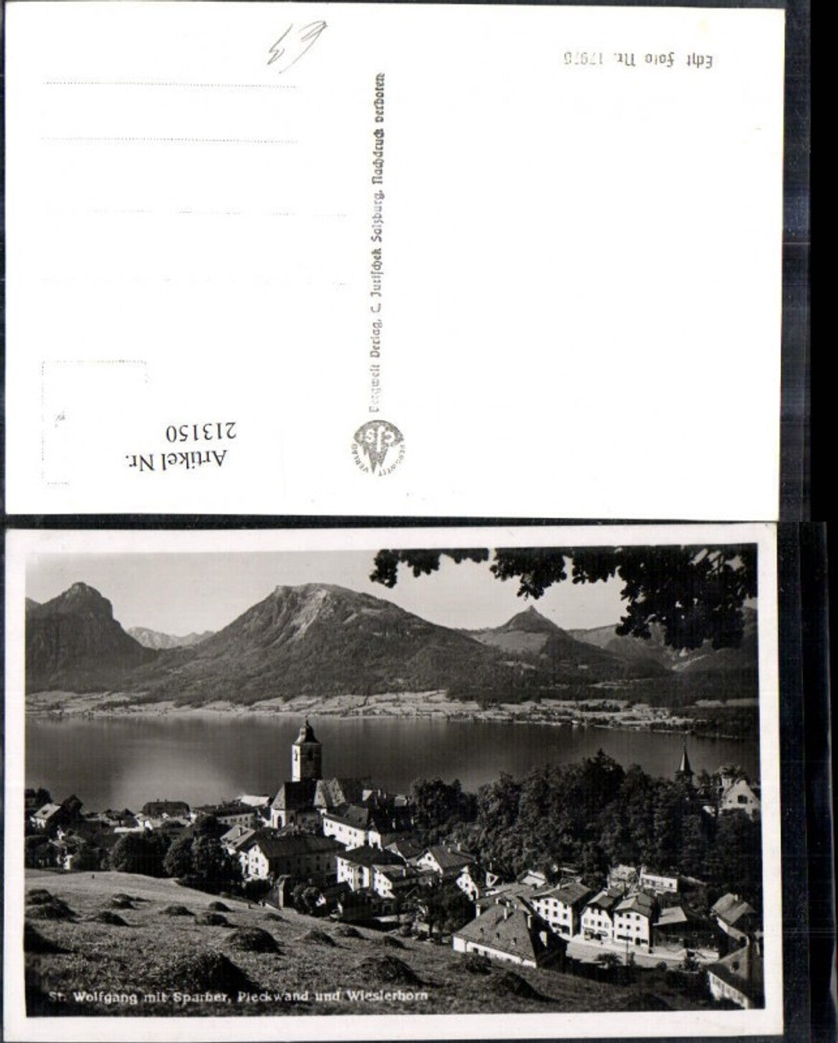 213150,St Wolfgang a. Wolfgangsee m. Sparber Pieckwand u. Wieslerhorn