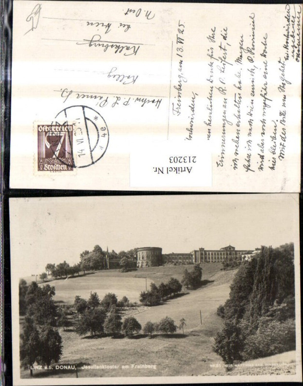 213203,Linz a. d. Donau Jesuitenkloster Kloster am Freinberg