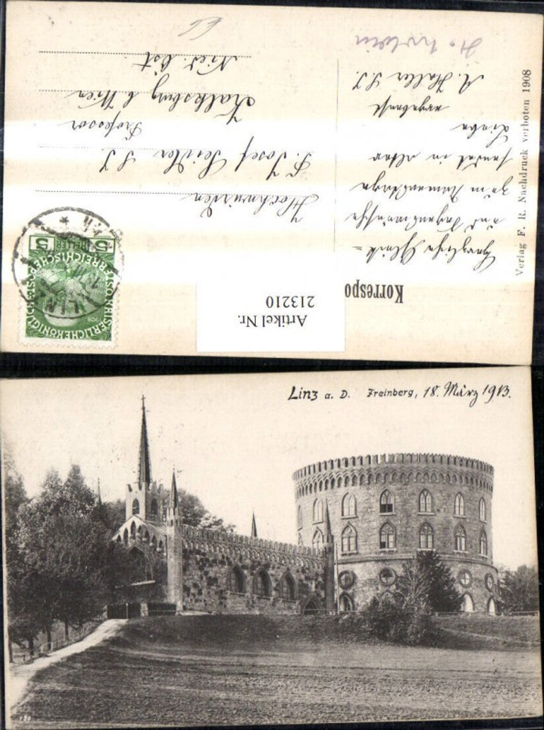 213210,Linz a. d. Donau Freinberg Kirche Kloster