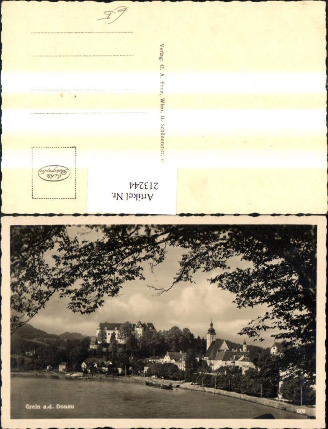 213244,Grein a. d. Donau Teilansicht