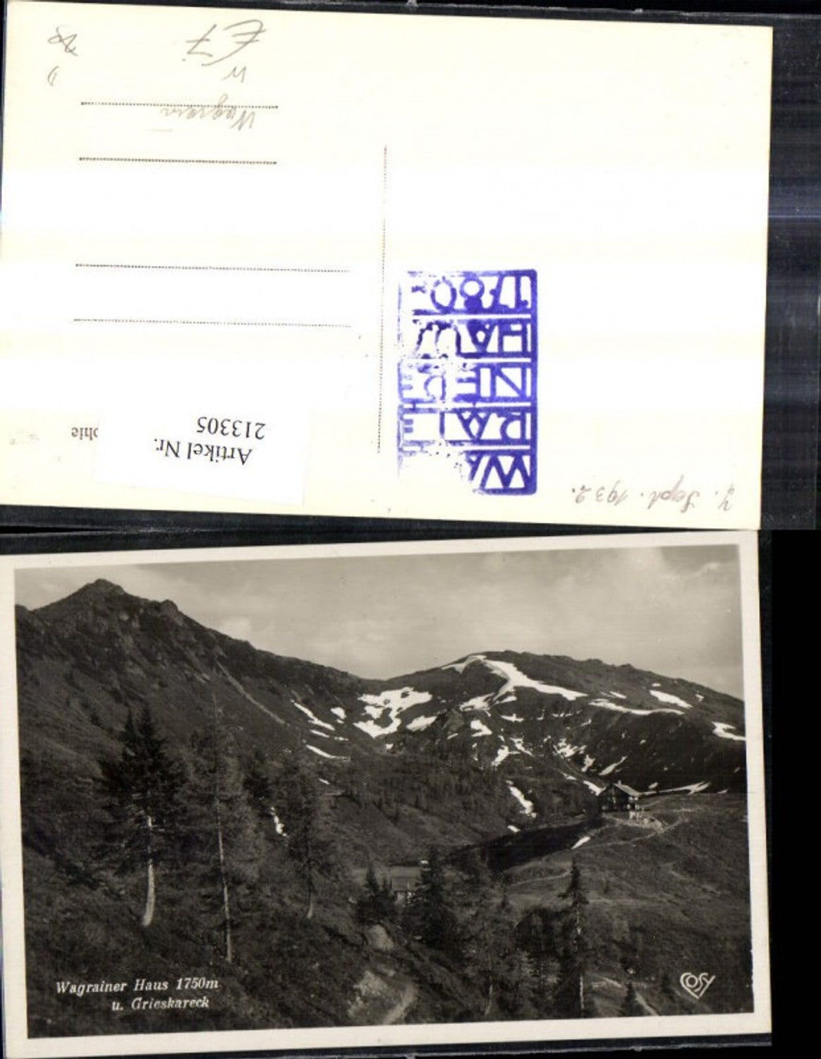 Alte Ansichtskarte – Old Postcard