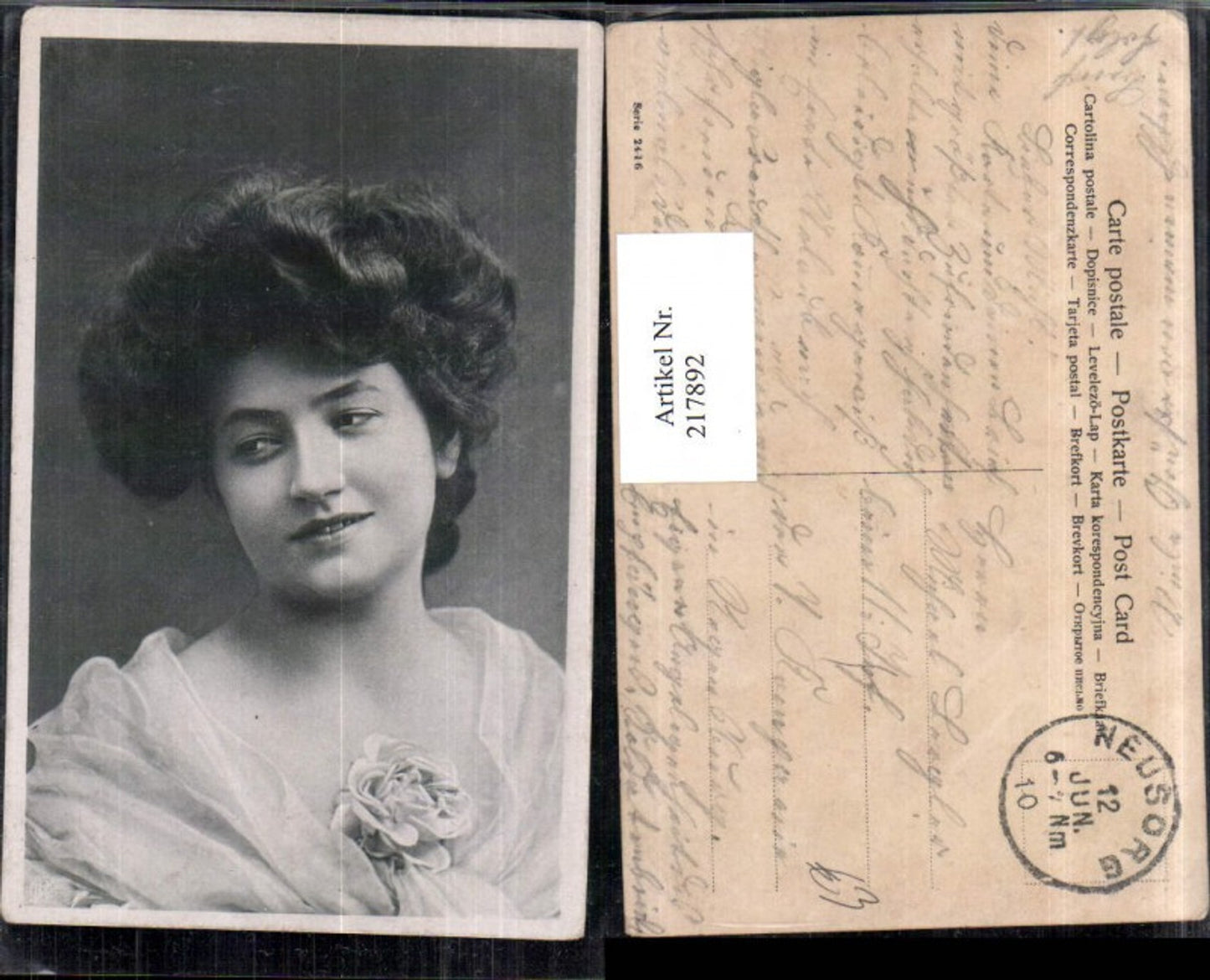 217892,Frau Portrait Rose Rosenblüte