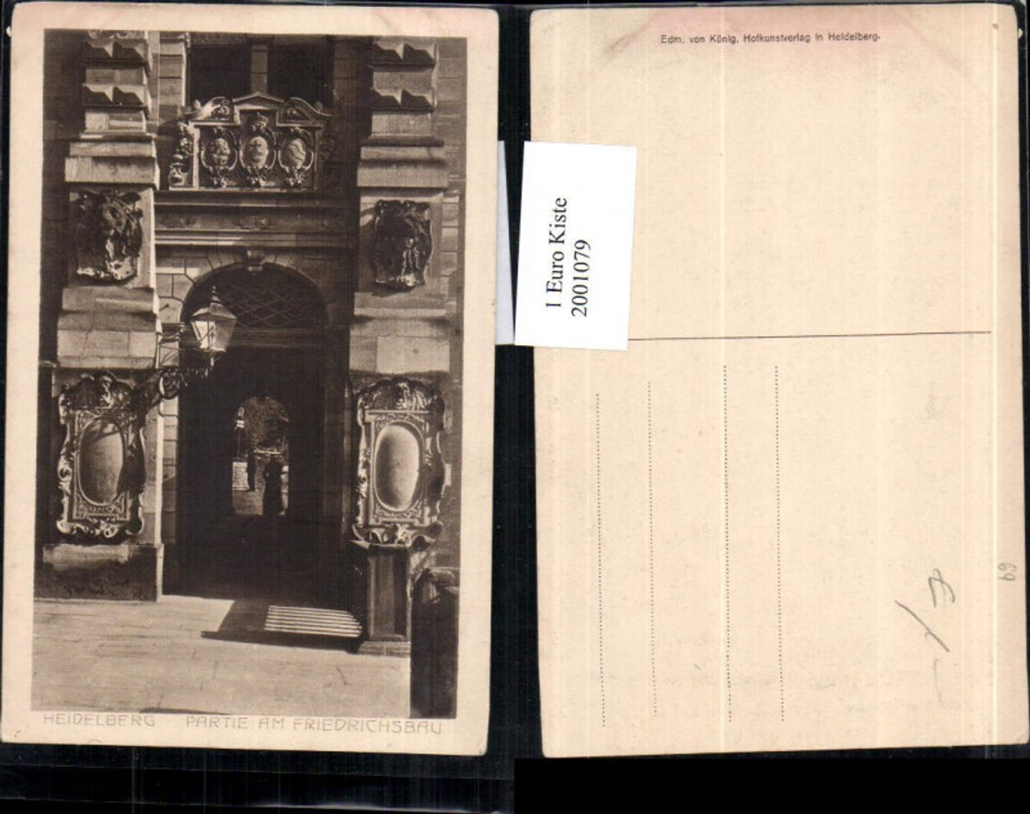 2001079,Heidelberg Partie am Friedrichsbau Tor Portal