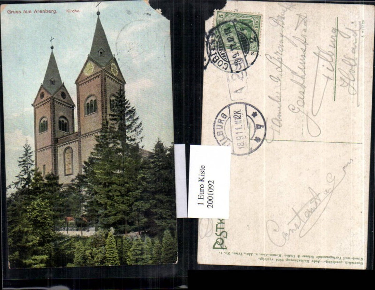 2001092,Gruß aus Arenberg Kirche
