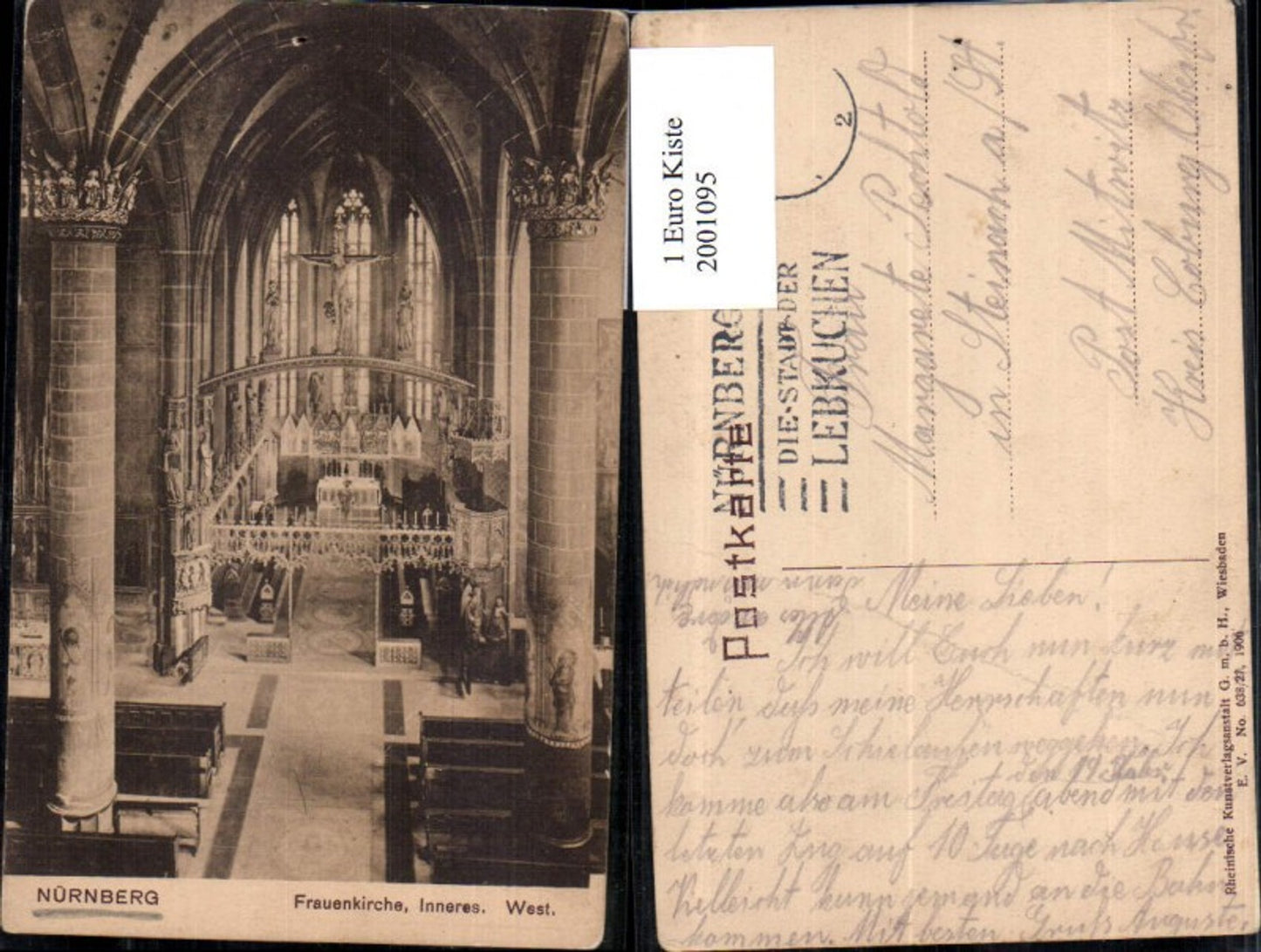 2001095,Nürnberg Frauenkirche Innenansicht