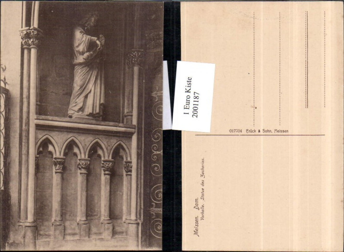 2001187,Messen Dom Vorhalle Statue d. Zacharias