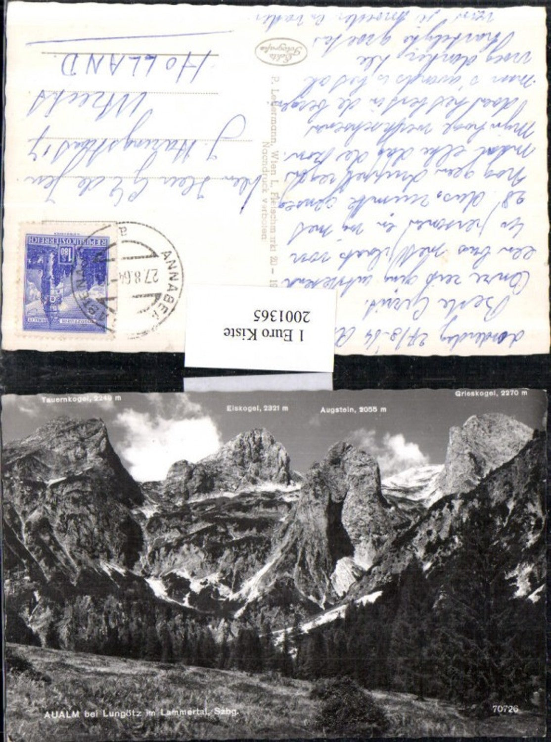 2001365,Aualm b. Lungötz im Lammertal Bergkulisse Tauernkogel Eiskogel Augstein Grieskogel