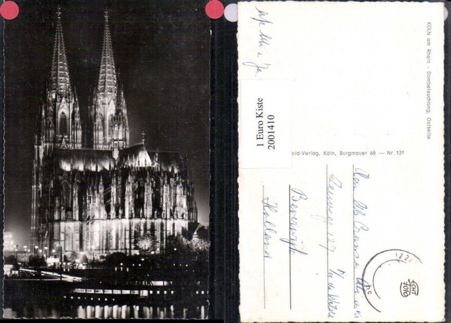 2001410,Köln am Rhein Dom Kirche Dombeleuchtung Ostseite