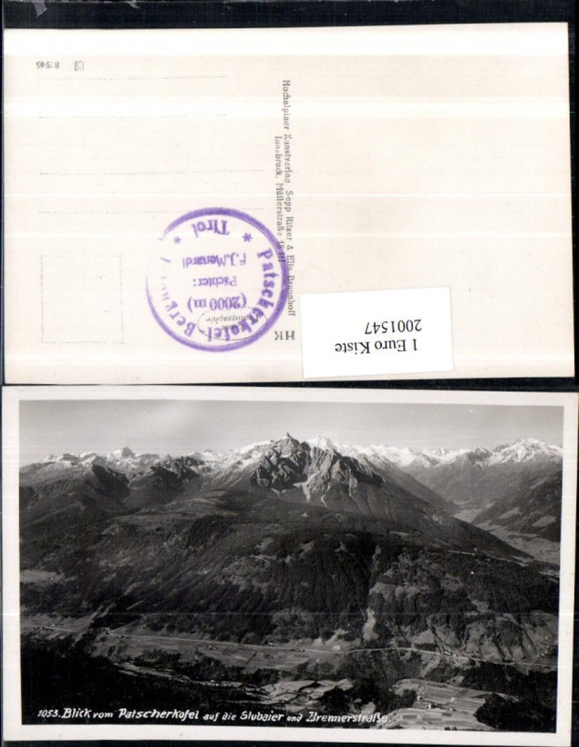 2001547,Blick v. Patscherkofel auf d. Stubaier u. Brennerstraße