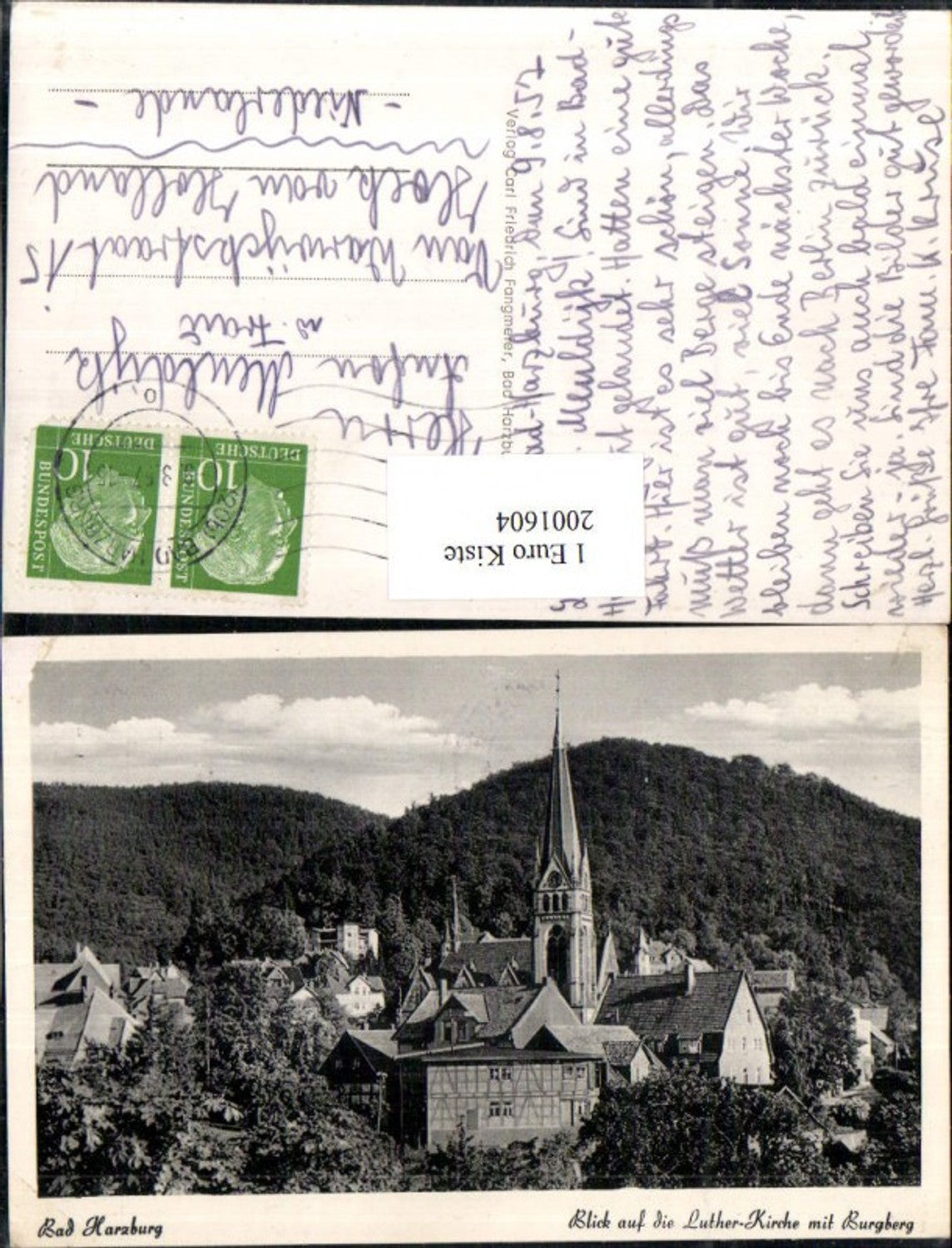 2001604,Bad Harzburg Blick auf d. Luther-Kirche m. Burgberg