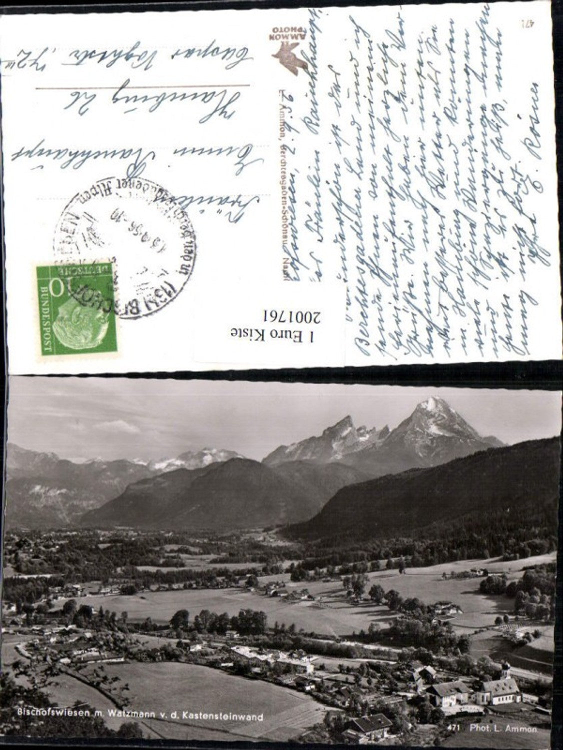 2001761,Bischofswiesen Totale m. Watzmann v. d. Kastensteinwand