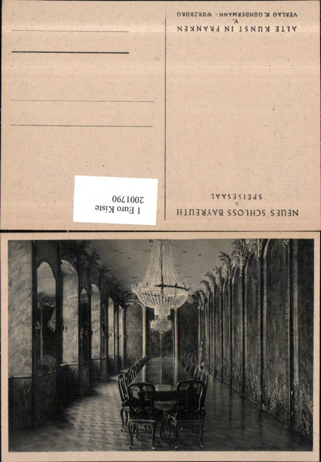 2001790,Neues Schloss Bayreuth Speisesaal Innenansicht