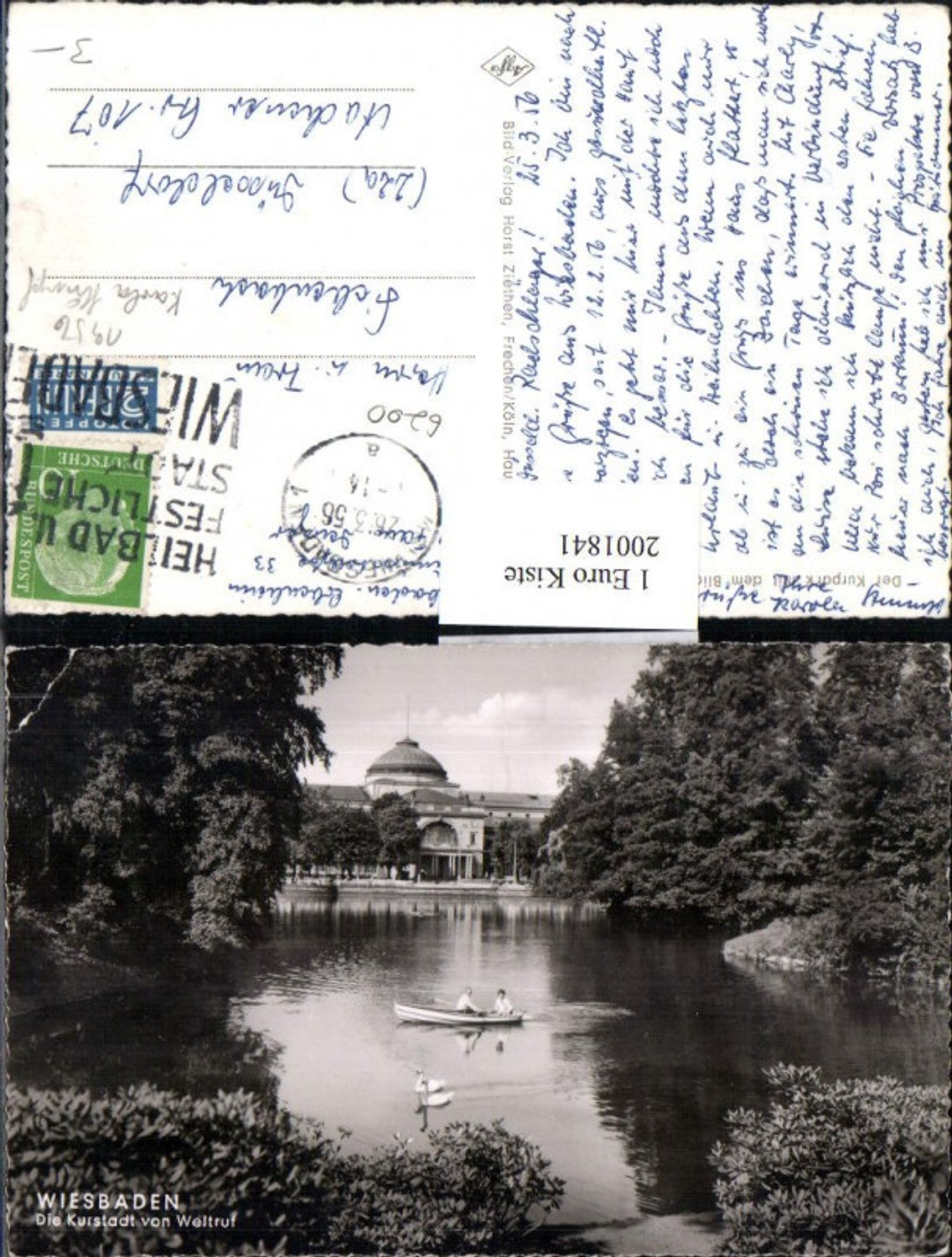 2001841,Wiesbaden Kurpark m. d. Blick auf d. Kurhaus