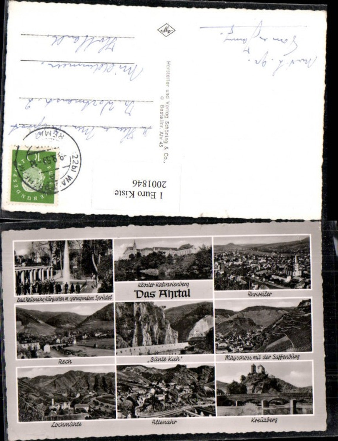 2001846,Das Ahrtal Kloster Kalvarienberg Ahrweiler Totale Rech Altenahr Kreuzberg Lochmühle Mayschoss Mehrbildkarte