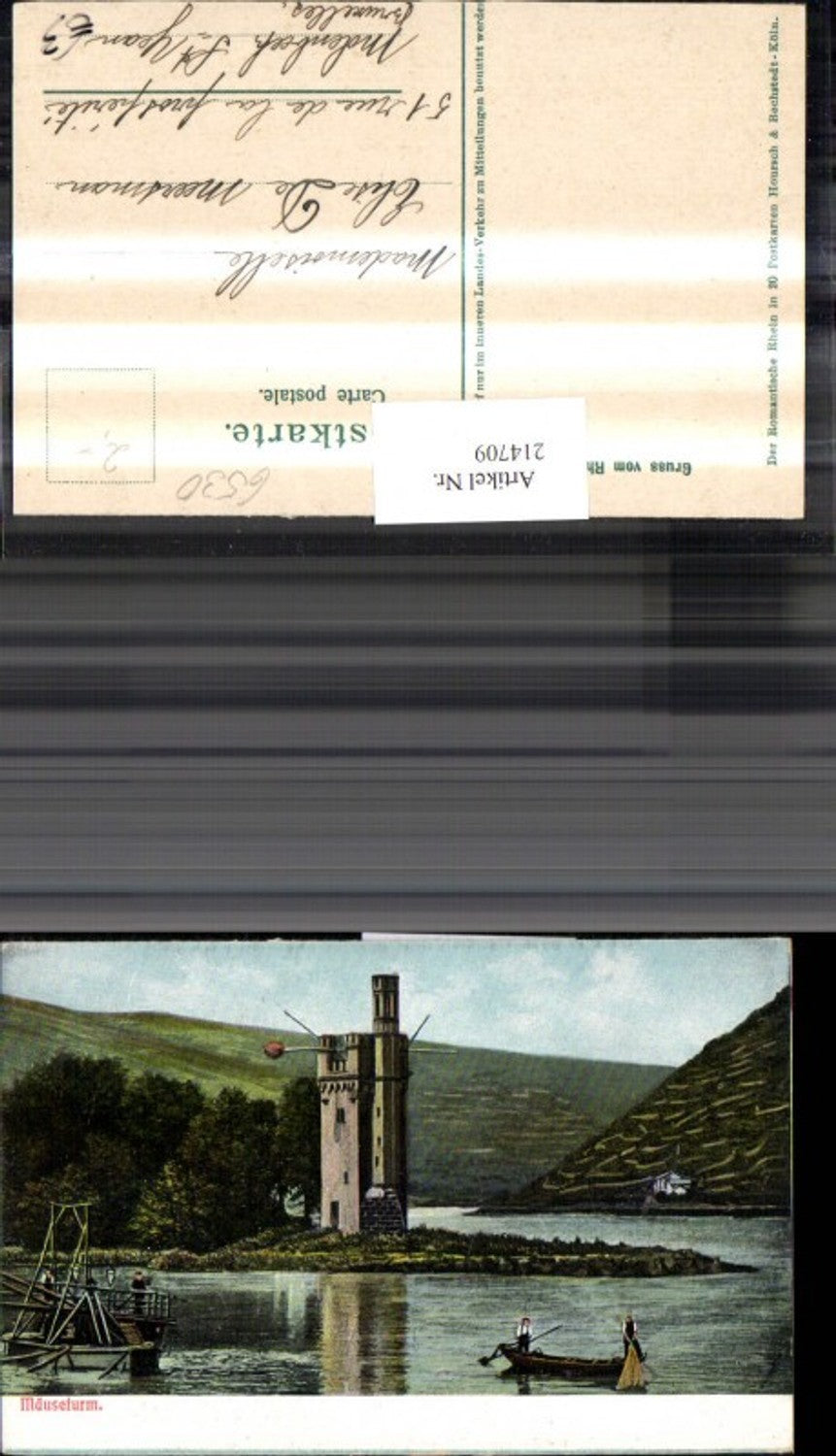 214709,Mäuseturm Schiff Boot Binger Bingerbrück