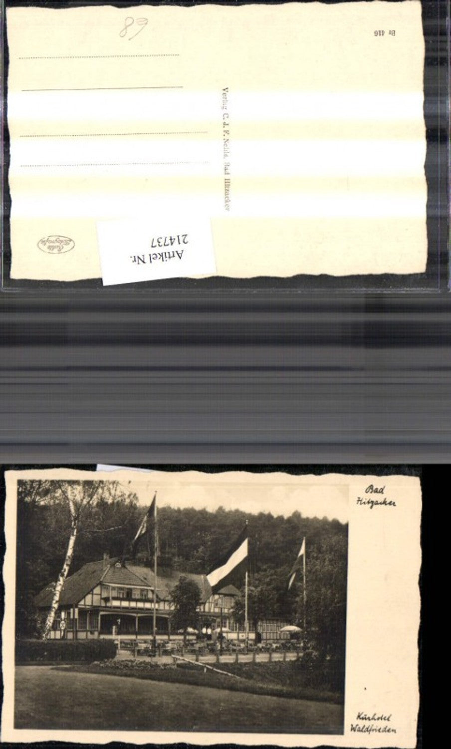 214737,Foto Ak Bad Hitzacker Kurhotel Waldfrieden