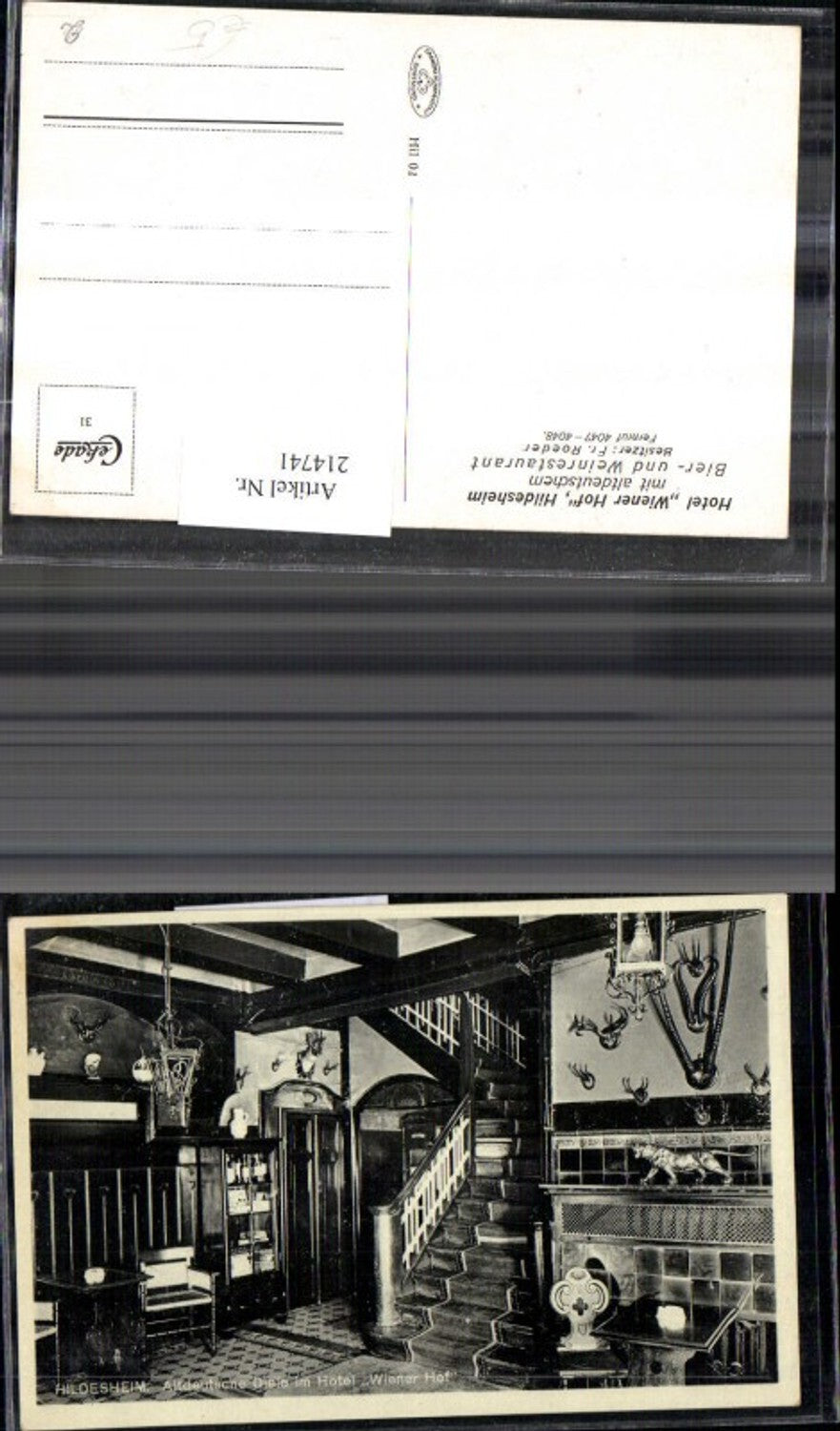 214741,Hildesheim Hotel Wiener Hof Bes. Roeder
