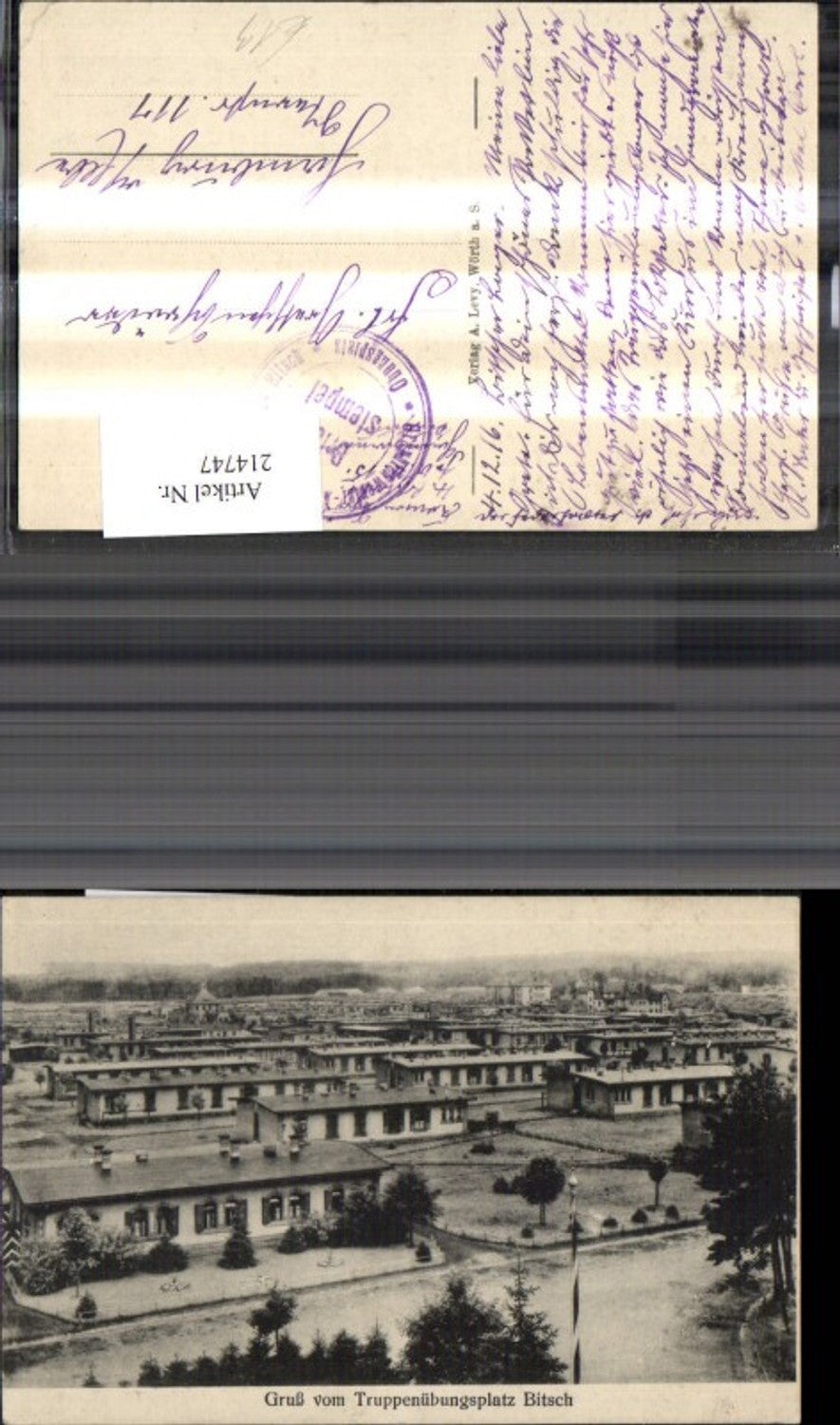214747,Gruß v. Truppenübungsplatz Bitsch Militär