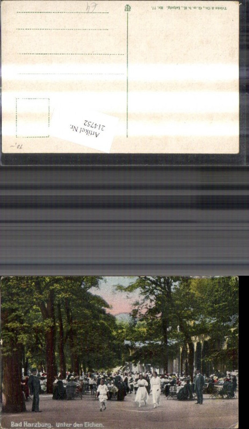 214752,Bad Harzburg Unter d. Eichen Ansicht m. Personen pub Trinks & Co. 77