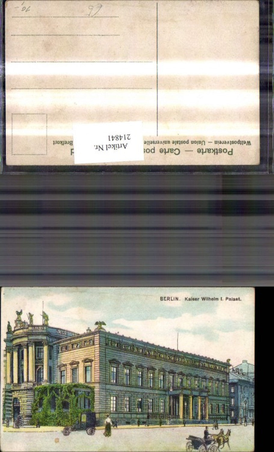 214841,Künstler Ak Berlin Kaiser Wilhelm I Palast Schloß
