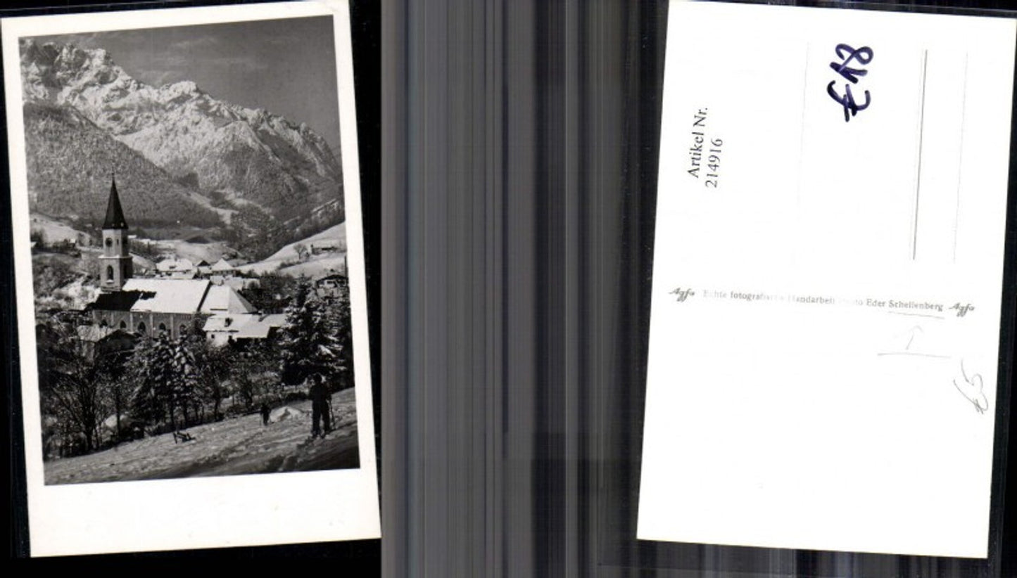 214916, Photo Ak Schellenberg i. Winter Skier Ski
