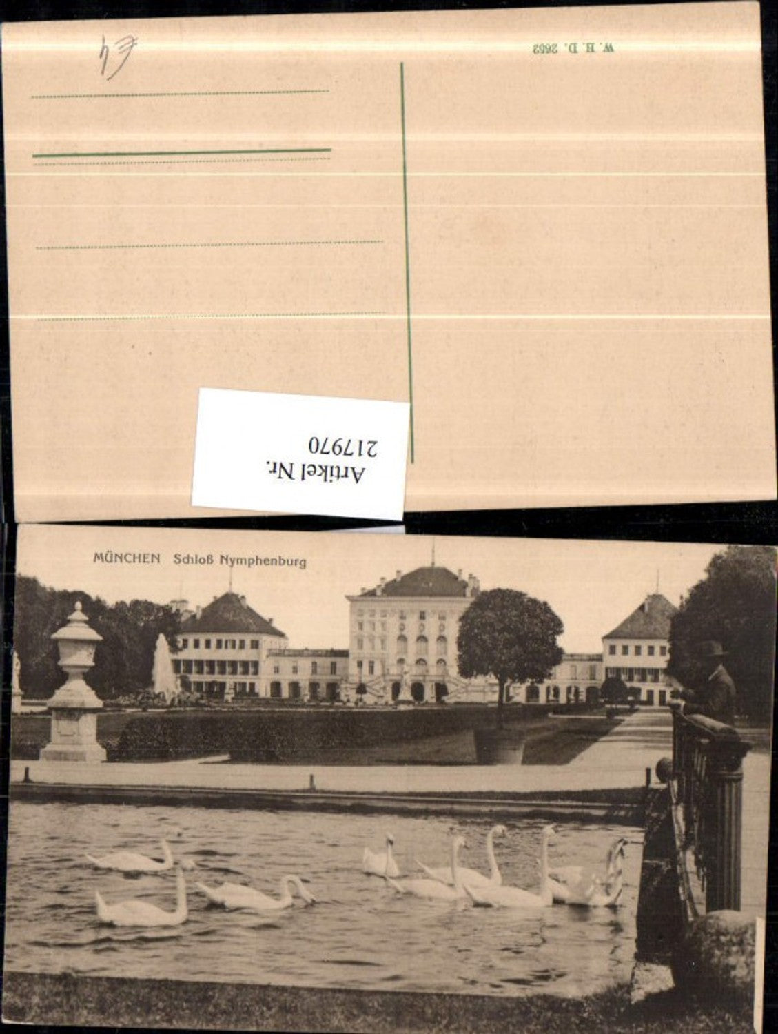 217970,München Schloss Nymphenburg Schwäne