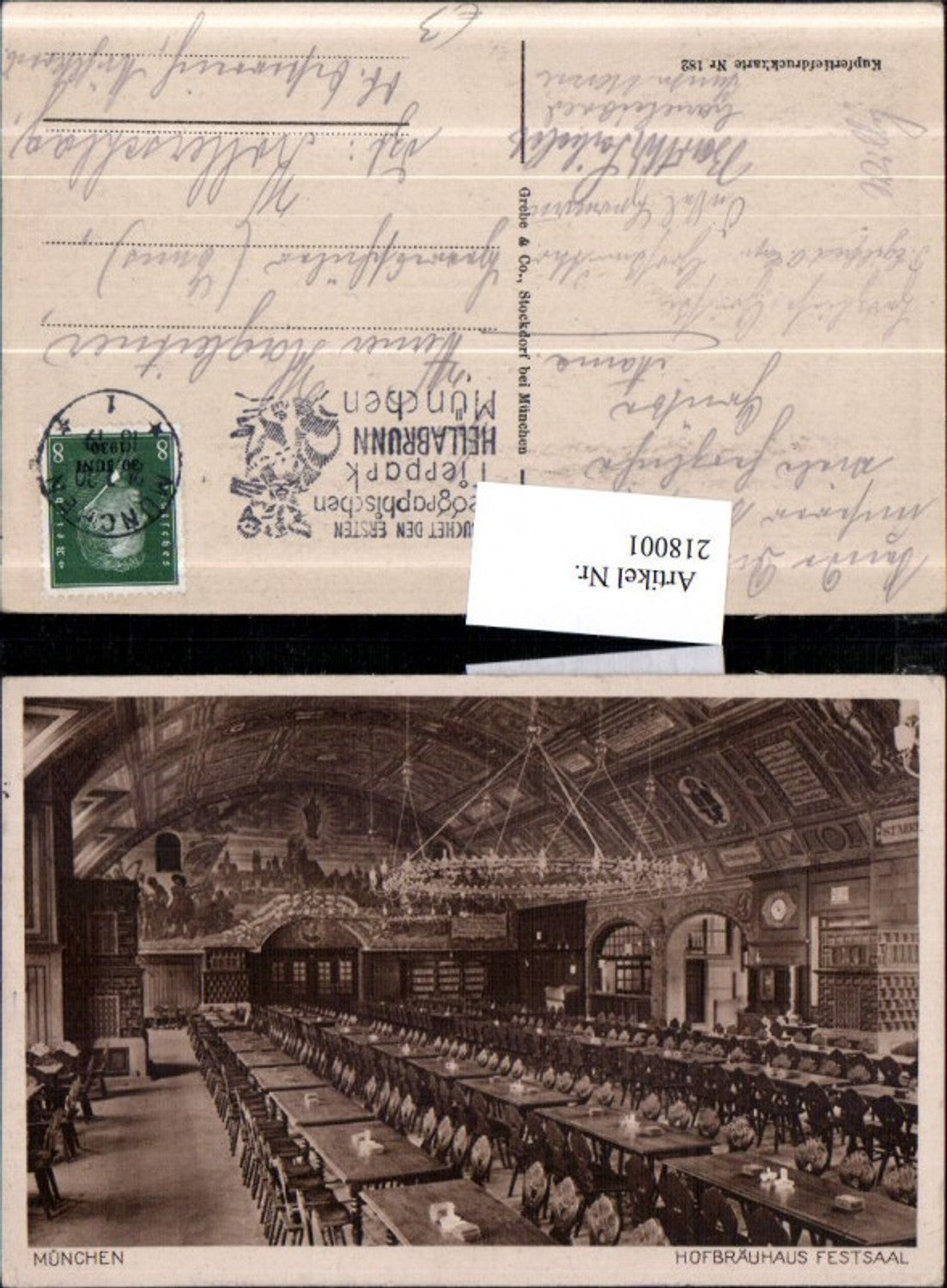 218001,München Hofbräuhaus Brauhaus Festsaal Innenansicht