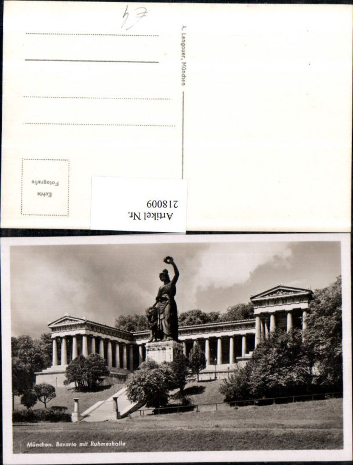 218009,München Bavaria m. Ruhmeshalle