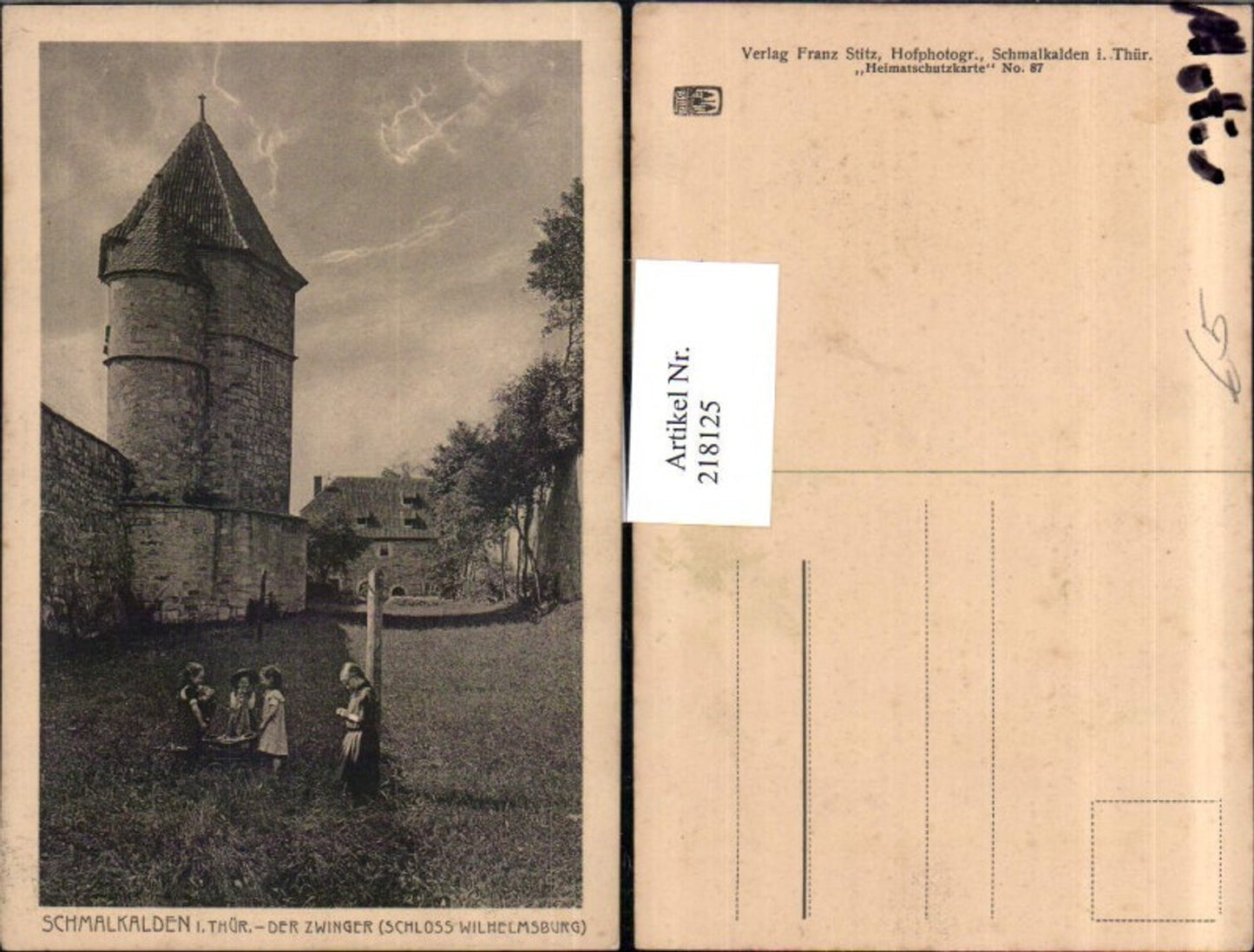 218125,Schmalkalden in Thüringen Der Zwinger Schloss Wilhelmsburg Burg Turm