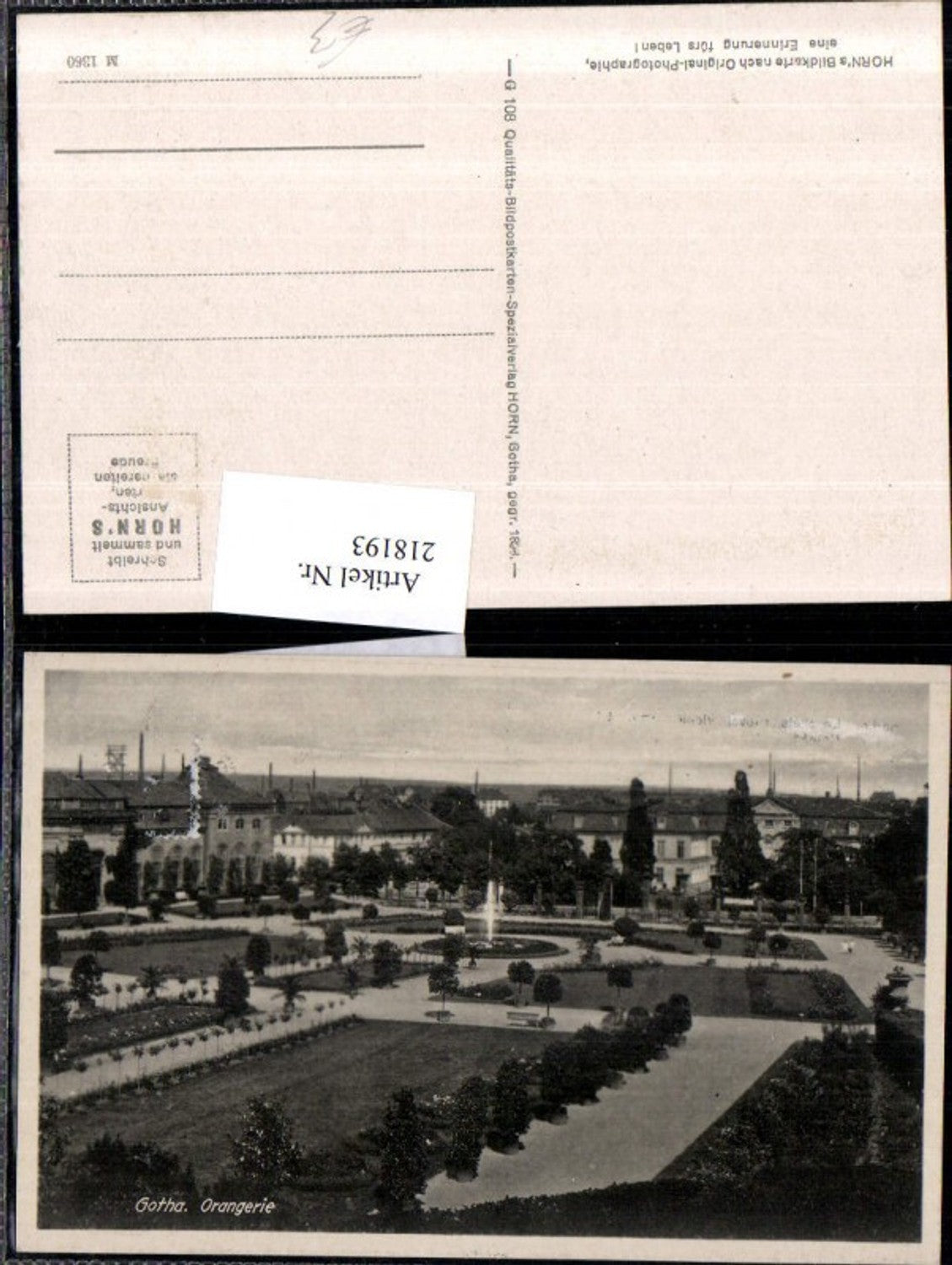 218193,Gotha Teilansicht Orangerie Park