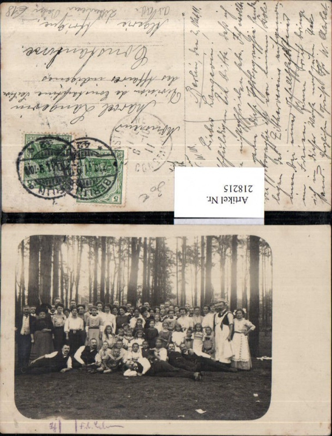 218215,Foto AK Berlin Zitherverein Gruppenfoto