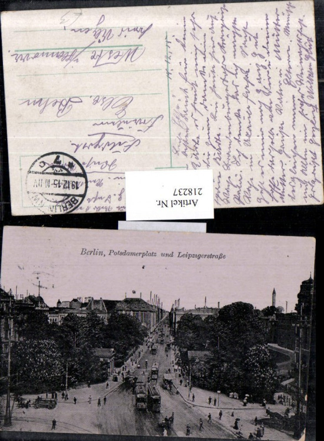 218237,Berlin Potsdamer-Platz u. Leipziger-Straße Straßenbahnen
