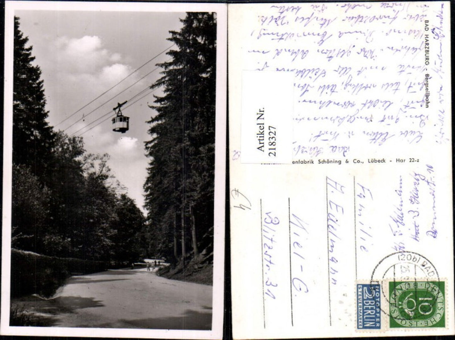 218327,Bad Harzburg Bergseilbahn Seilbahn Gondel Straßenansicht