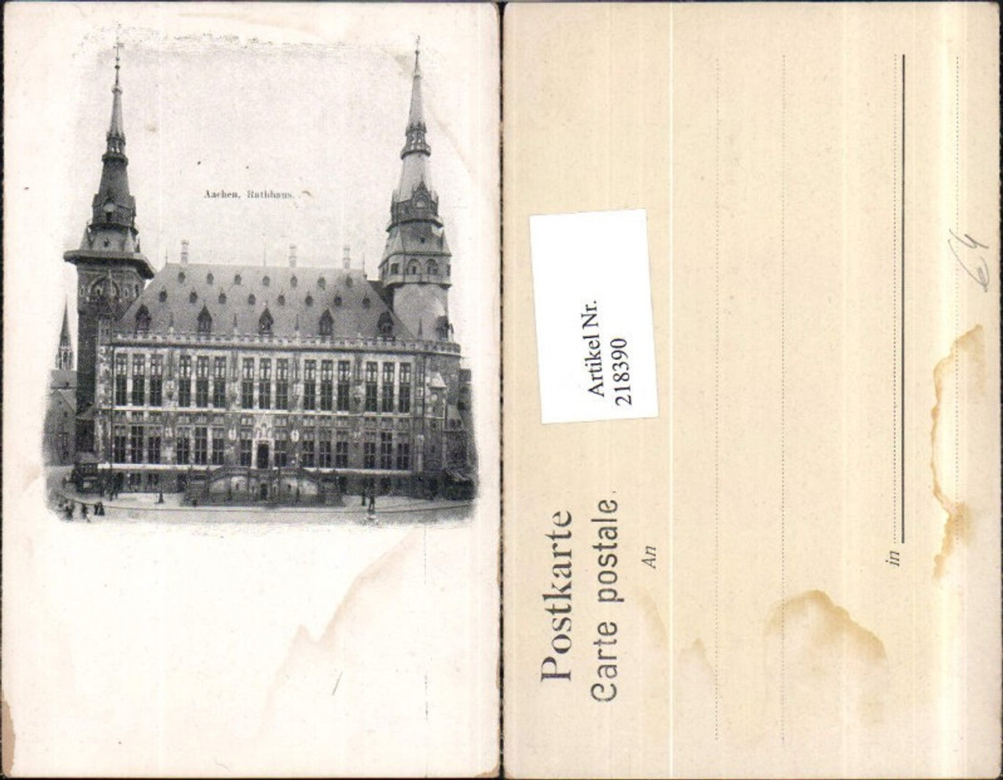 218390,Aachen Rathaus Rathausturm