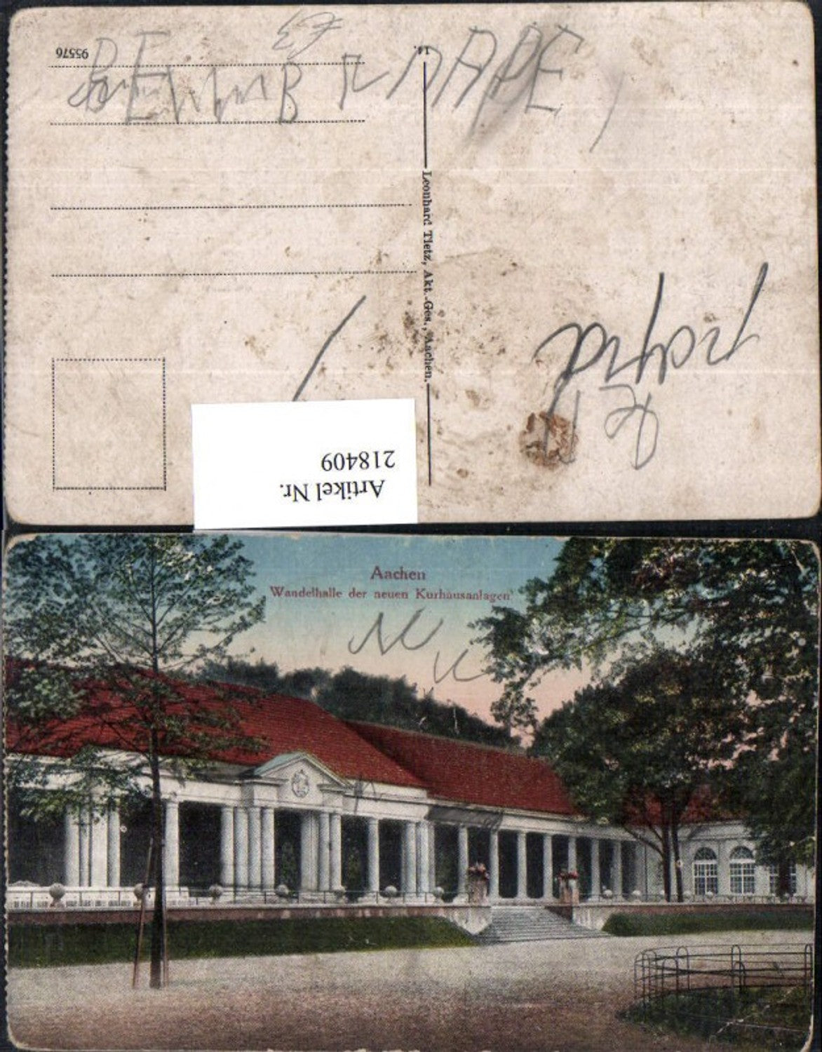 218409,Aachen Wandelhalle d. Neuen Kurhausanlagen