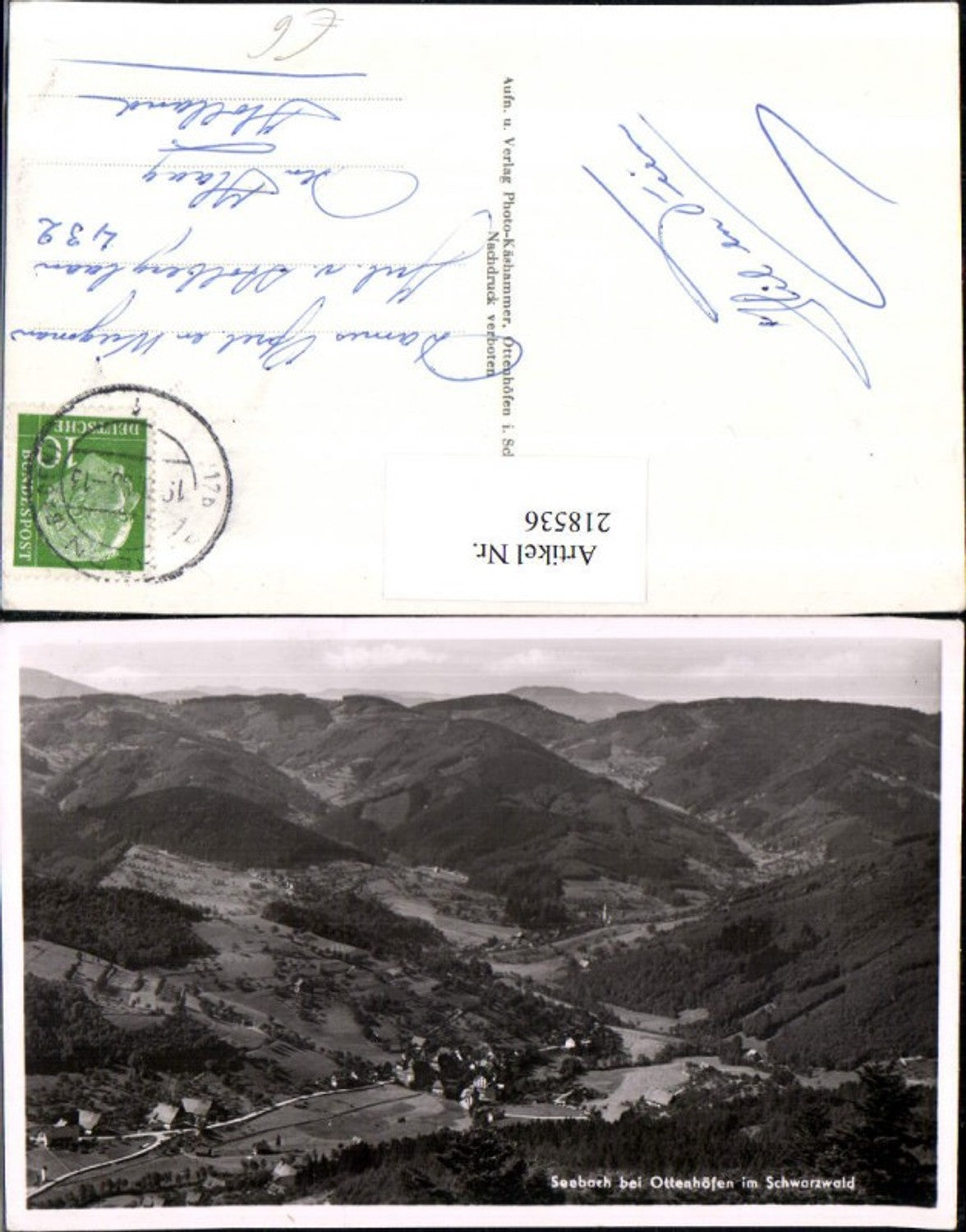 218536,Seebach b. Ottenhöfen im Schwarzwald Totale