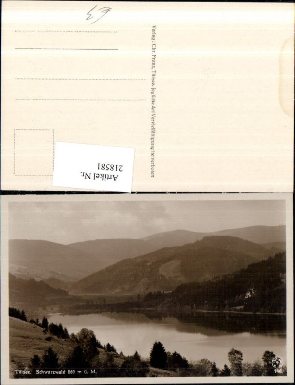 218581, Titisee Lake in the Black Forest, section