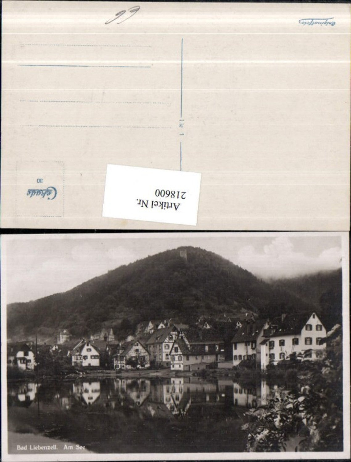 218600,Bad Liebenzell Teilansicht am See