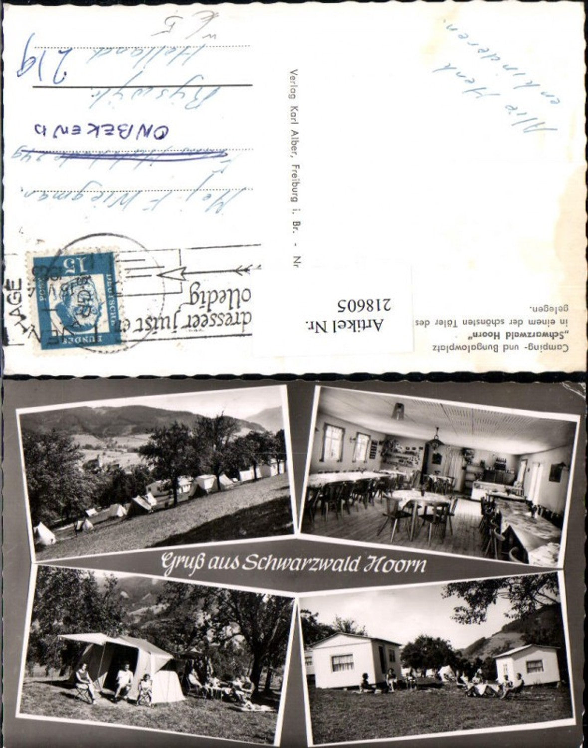 218605,Gruß aus Schwarzwald Hoorn Camping u. Bungalowplatz Mehrbildkarte