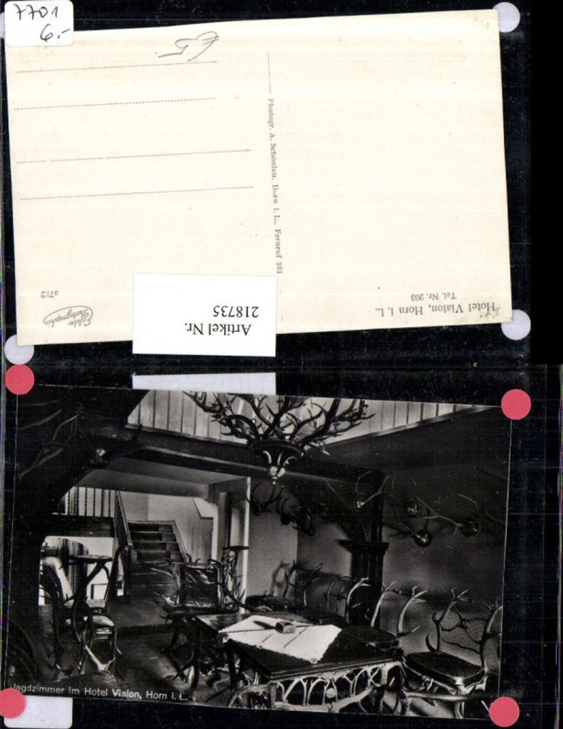 218735,Hotel Vialon b. Horn Bad Meinberg Jagdzimmer Innenansicht