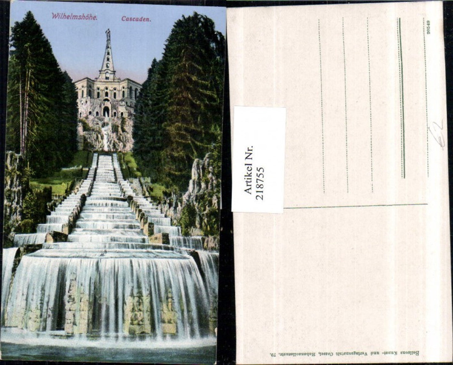 218755,Kassel Wilhelmshöhe Cascaden Wasserfall
