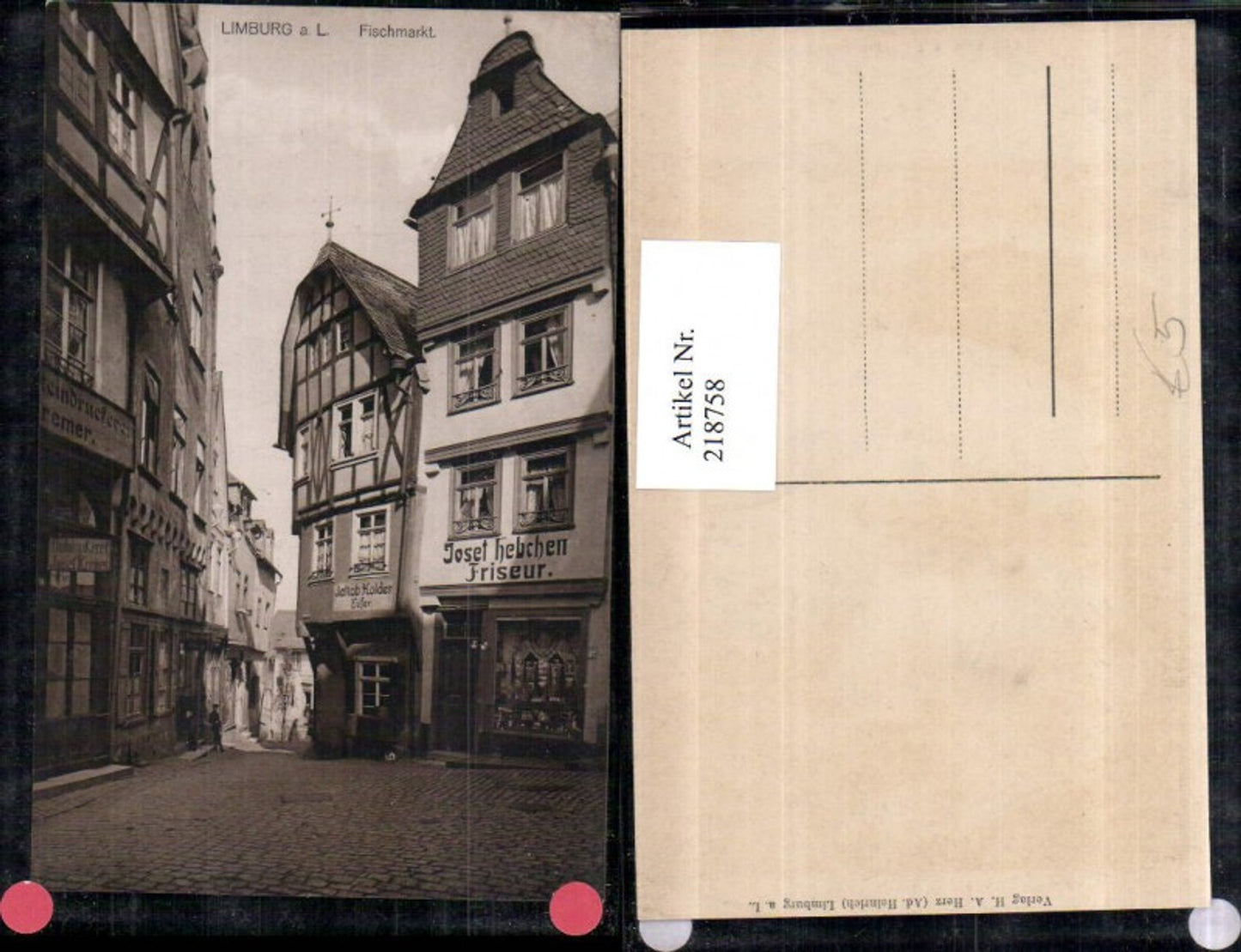 218758,Limburg a. d. Lahn Fischmarkt Straßenansicht Geschäfte