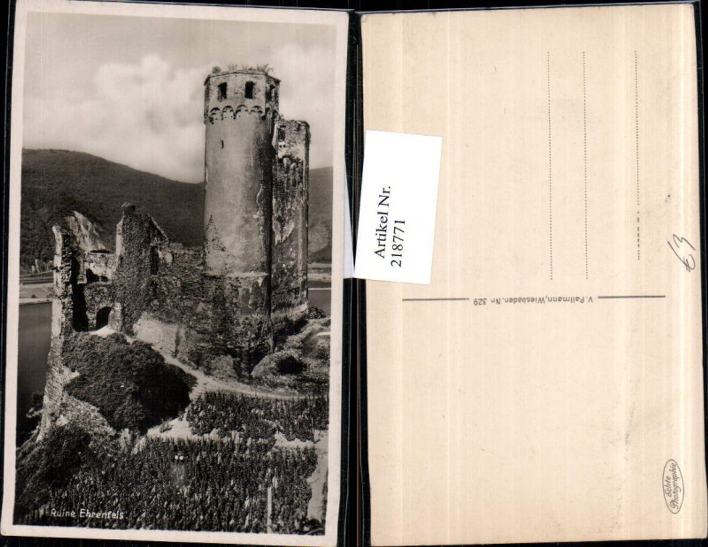 218771,Ruine Ehrenfels b. Rüdesheim a. Rhein