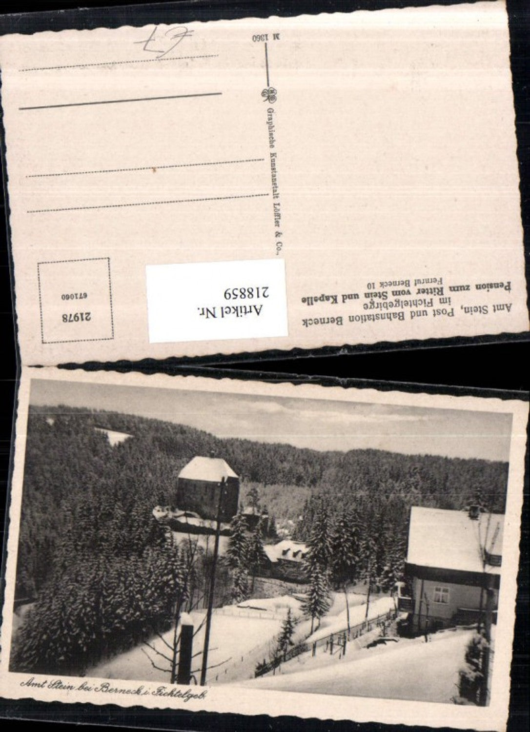 218859,Amt Stein b. Berneck im Fichtelgebirge Winterbild