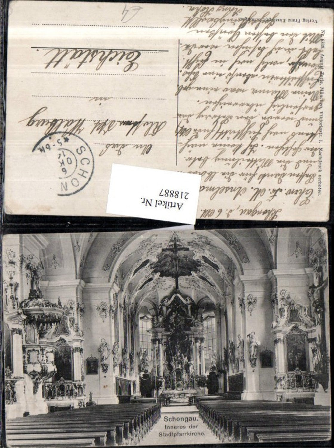 218887,Schongau Stadtpfarrkirche Kirche Innenansicht