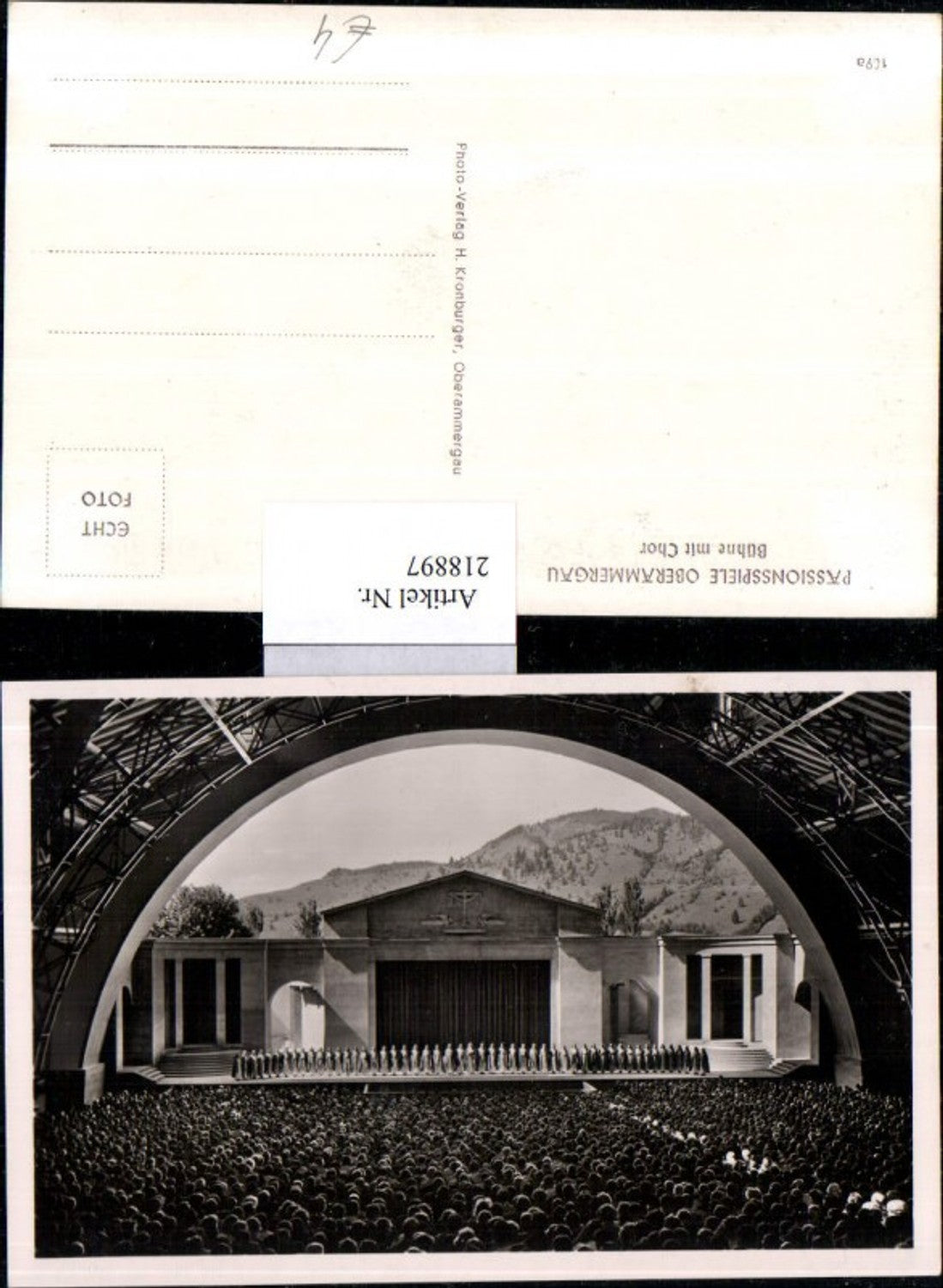 218897,Passionsspiele in Oberammergau Bühne m. Chor